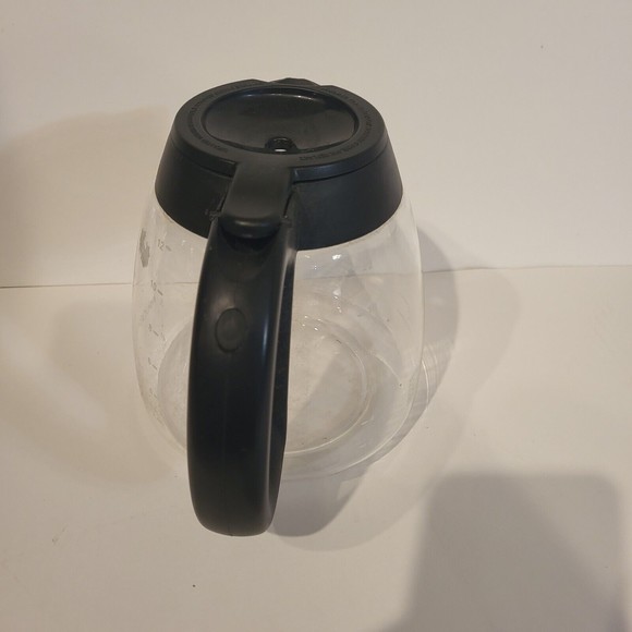 Mr. Coffee 12 Cup Coffee Maker Replacement Glass Carafe Handle & Lid - Picture 4 of 7